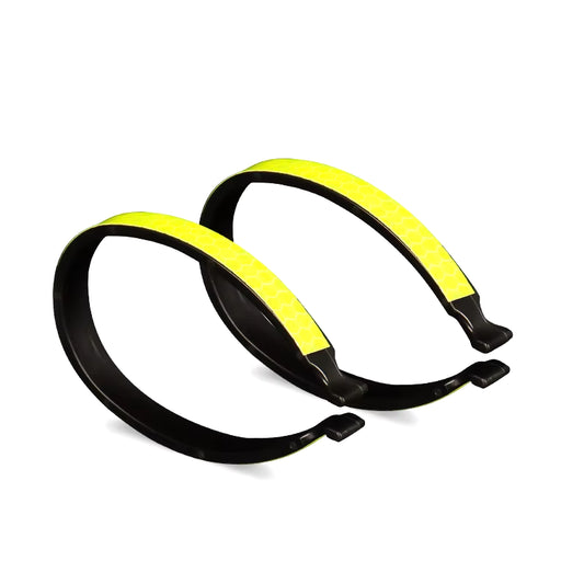 2Pcs Reflective Trousers Bands Clips Strap Bike Bicycle Ankle Leg Bind Bandage Trousers Pant Bands Clips Strap